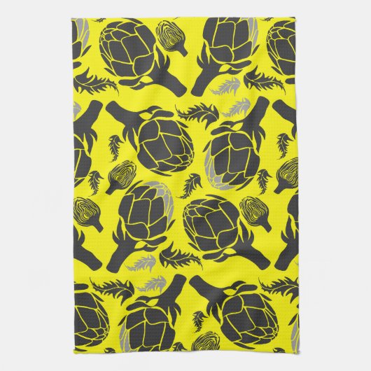 Botanical Artichoke Art Home Decor Theedoek (Verticaal)