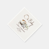 Botanical Baby is Brewing' Coffee Baby Shower Servet (Hoek)
