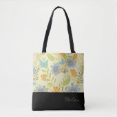 Botanical Beauty gepersonaliseerde designer Canvas Tote Bag (Voorkant)