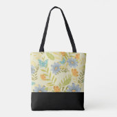 Botanical Beauty gepersonaliseerde designer Canvas Tote Bag (Achterkant)