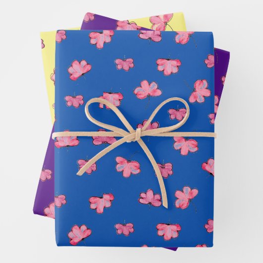 Botanical Beauty Gift Wrap Pack in bloemen Inpakpapier Vel (In situ)