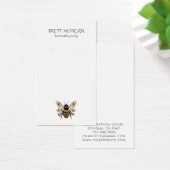 Botanical  Bee Earring Jewelry Display Card Visitekaartje (Bureau)