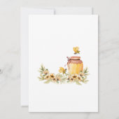 Botanical Bee Vrijgezellenfeest Bride to Bee Kaart (Achterkant)