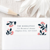 Botanical Berry Address Label | Return Mail Labels (Insitu)