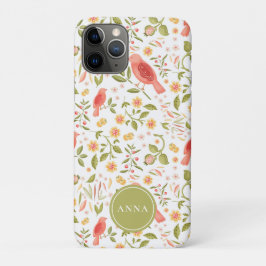 Botanical Birds Pattern – Elegant Nature Design Case-Mate iPhone Case