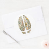 Botanical Bison Hoof Sage Prairie Nature Sticker (Envelop)