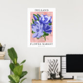 Botanical Bliss: A Flower Market Collection Poster (Thuiskantoor)