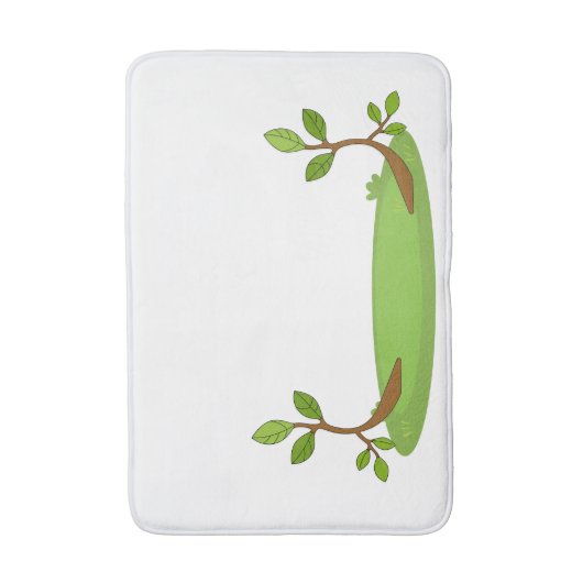 Botanical Bliss Bathmat – Lush Greenery Design Badmat (Voorkant Verticaal)