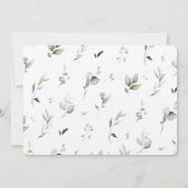 Botanical Bliss Bruiloft Dank u Kaart (Achterkant)