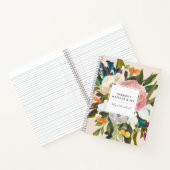 Botanical Bliss Business | Moderne bloemen | Crème Notitieboek (Binnen)