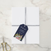 Botanical Bliss Custom Color Wedding Gift Labels Cadeaulabel (Met Touw)