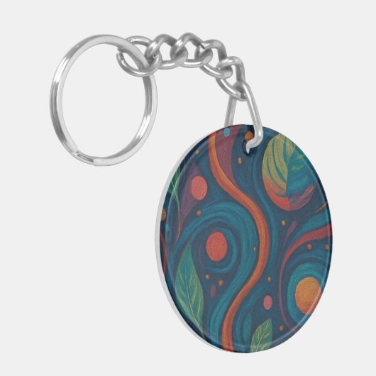 Botanical Bliss Full-Print Keychain (Voorkant Links)