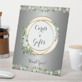 Botanical Bliss Silver-Infused Vrijgezellenfeest Reclamebord Met Voetstuk (Insitu)