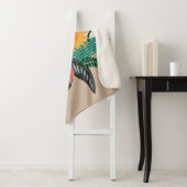 Botanical Blooming: Cactus Art. Sherpa Deken (In situ)