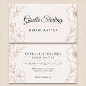 Botanical Blush and Black Brow Artist Beauty  Visitekaartje