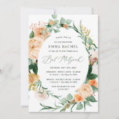 Botanical Boho Personalized Greenery Bat Mitzvah Kaart (Voorkant)