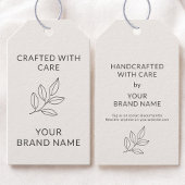 Botanical Branding Small Business Minimalist Hang Cadeaulabel