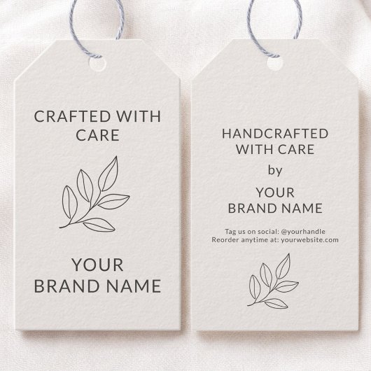 Botanical Branding Small Business Minimalist Hang Cadeaulabel