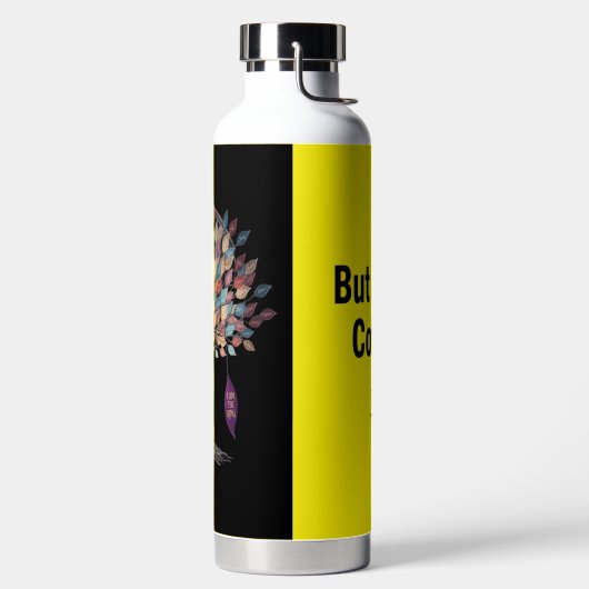 Botanical Brew – Floral Insulated Bottle for Coffe Waterfles (Links)