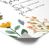 Botanical Bright Wildflower Mom Osa Bar Poster (Hoek)