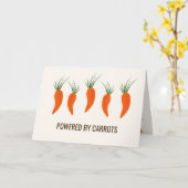 Botanical Carrots Collection Birthday Kaart (Gele Bloem)