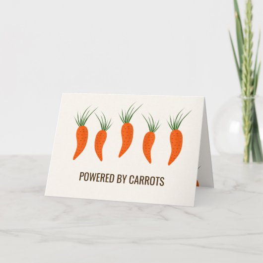 Botanical Carrots Collection Birthday Kaart (Voorkant)