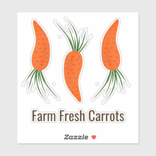 Botanical Carrots Collection  Sticker (Vel)