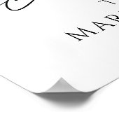 Botanical Celebrating the Life of Photo Memorial Poster (Hoek)