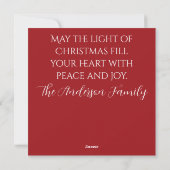 Botanical Christmas Card  Feestdagenkaart (Achterkant)