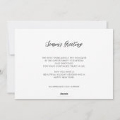 Botanical Christmas Holidays Company Business  Feestdagenkaart (Achterkant)