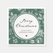 Botanical Christmas Servet (Voorkant)
