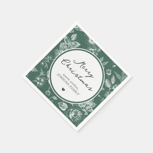 Botanical Christmas Servet (Hoek)