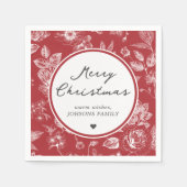 Botanical Christmas Servet (Voorkant)