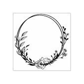 Botanical Circle Bloemen Journal Rubberstempel (Afrduk)