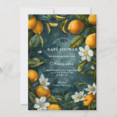 Botanical Citrus Garden Baby Shower Kaart (Voorkant)
