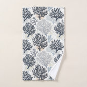 Botanical Coral Ocean Vibes Bad Handdoek (Handdoek)