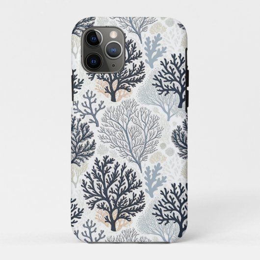 Botanical Coral Ocean Vibes Case-Mate iPhone Case (Achterkant)