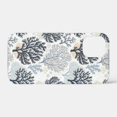 Botanical Coral Ocean Vibes Case-Mate iPhone Case (Achterkant (horizontaal))