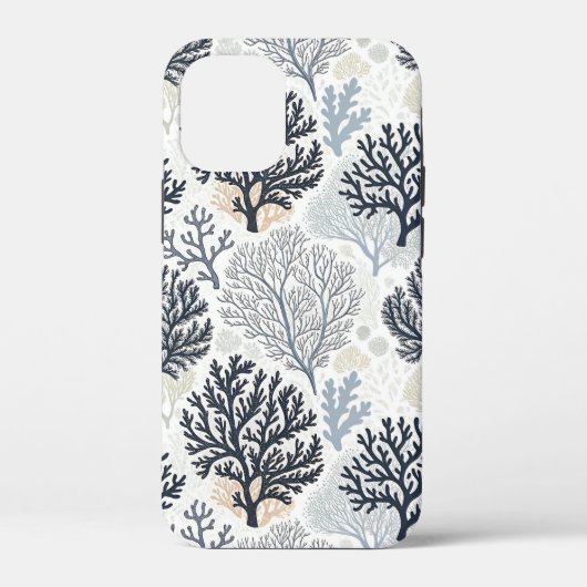 Botanical Coral Ocean Vibes Case-Mate iPhone Case (Achterkant)