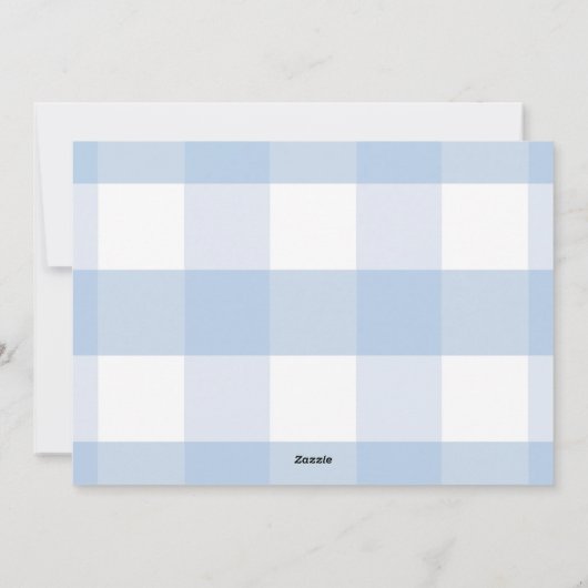 Botanical Crest Monogram Blauwe Kerstfoto Feestdagenkaart (Achterkant)