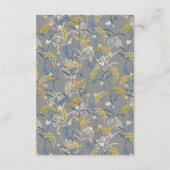 Botanical Daisy Yellow & Navy Details / routebesch Informatiekaartje (Achterkant)
