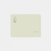 Botanical Dark Academia Minimalist Garden Reader G Post-it® Notes (Voorkant)
