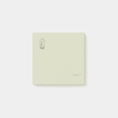 Botanical Dark Academia Minimalist Garden Reader G Post-it® Notes (Voorkant)