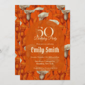 Botanical dCall Lilies Accent Women Birthday Kaart (Voorkant / Achterkant)