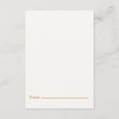 Botanical Diaper Raffle Card – Minimal Eucalyptus Informatiekaartje (Achterkant)