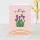 Botanical Dochters Dagkaart Kaart (Gele Bloem)