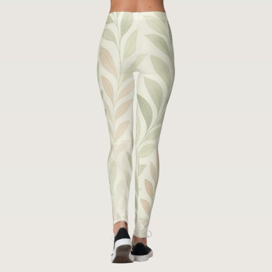 Botanical Drift – Soft Nature-Inspired Leggings  (Achterkant)