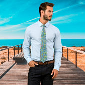 Botanical Elegance Stropdas – Vier vruchten editie