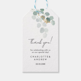 Botanical, elegant, handwriting cadeaulabel