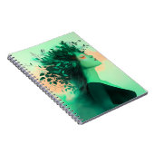Botanical Emerald Woman Notebook Notitieboek (Rechterzijde)